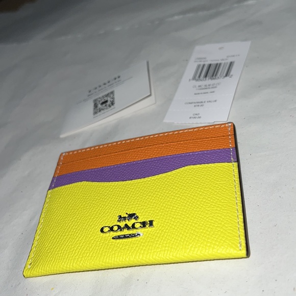 COACH Slim Id Card Case In Colorblock - Picture 6 of 11